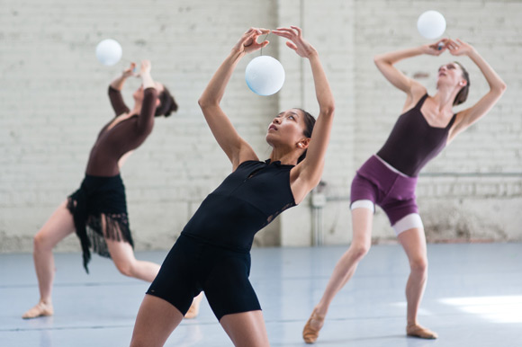 Dancers practice for "A Gothic Folktale" at Wonderbound. 