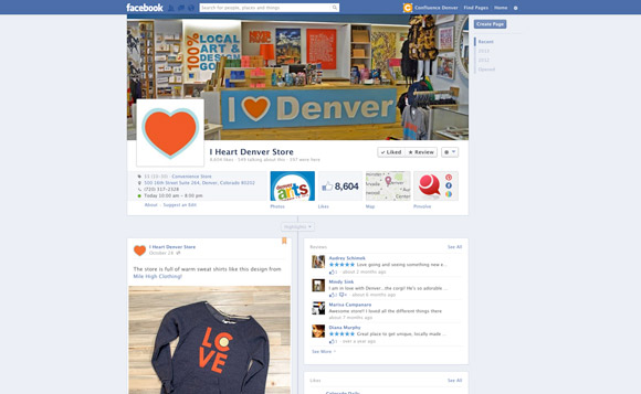 I Heart Denver's Facebook page.