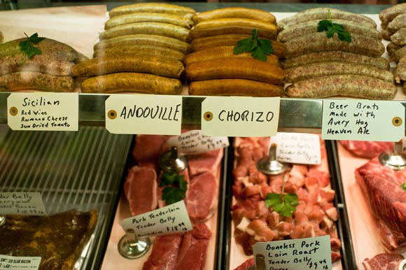 A selection of local meats from MeatHead.