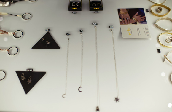A variety of jewelry at Svper Ordinary.