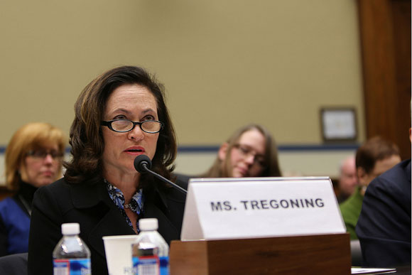 Tregoning testifying at a Congressional hearing about D.C.'s Height Act.