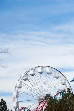 The amusement park sits on 68 acres in the city.