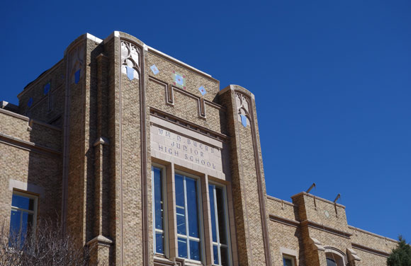 Byers Middle School at 150 S. Pearl St. prepares to reopen as a Denver School of Science and Technology (DSST) in August.