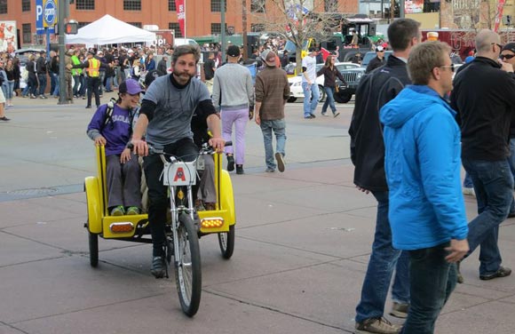 Many pedicabbers work a 12-hour day or more and come home exhausted, sweat plastering their clothes to their bodies.