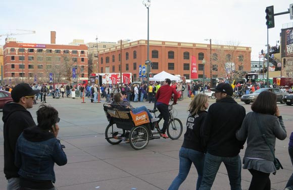 Denver is on the forefront of the pedicab industry, in terms of licensing and regulation and the sheer number of pedicabs.