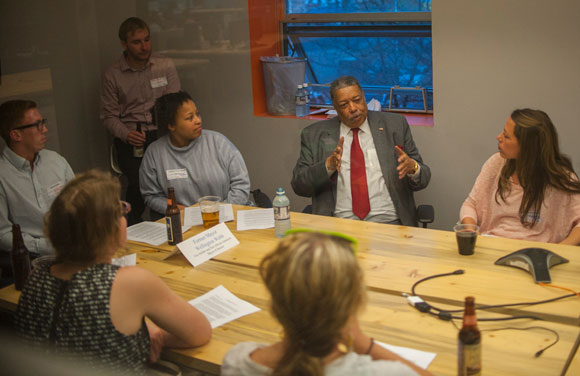 Wellington Webb speaks at CityMixer Vol. 2.