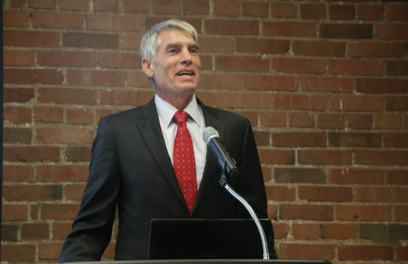 Sen. Mark Udall kicked off the building's grand re-opening celebration on Aug. 14.