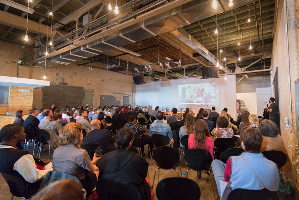 Packed house at the MOCAD for UIXDET.