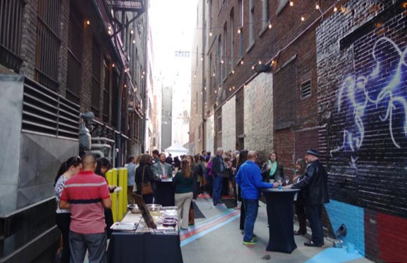 The alley off of the 16th Street Mall is now an outdoor gallery.