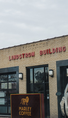 The Lindstrom Building is home to Marley Coffee at 4730 Tejon St., from Rohan Marley, Bob's son.