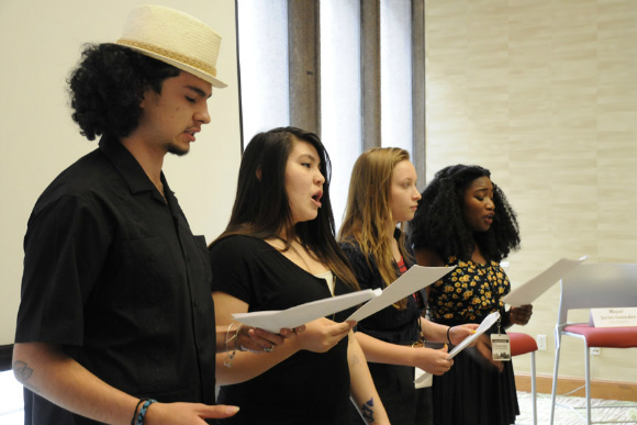 Minor Disturbance performs at the Rocky Mountain CitySummit.