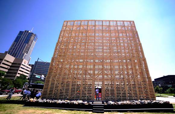 An installation attempted to bridge Auraria and downtown at the 2013 Biennial.