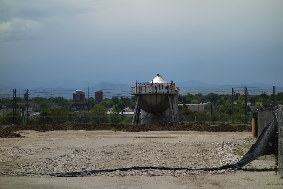 The old water tower is the last remnant of Gates.