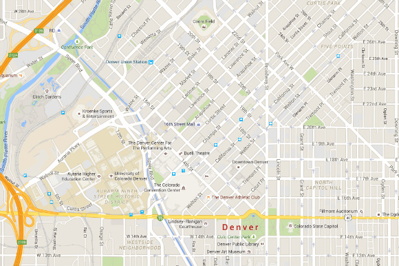 The grids intersect in Five Points, Uptown and La Alma/Lincoln Park.