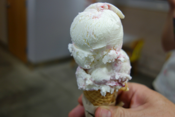 High Point Creamery's signature basil blackberry.