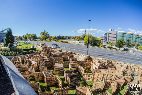 The pallet maze is a crowd favorite.