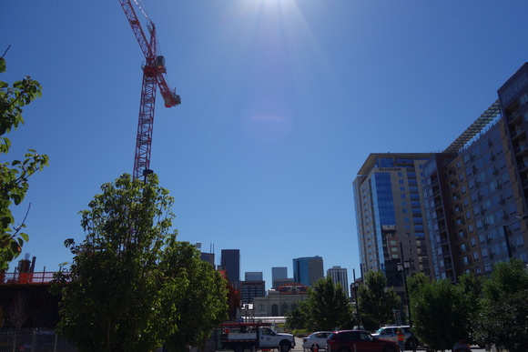 Apartments rise around Union Station in LoDo.