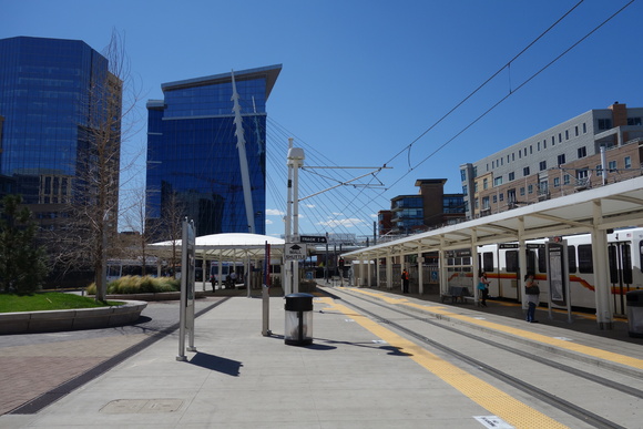 The Union Station light rail stop.