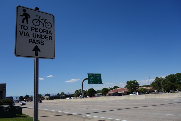 Pedestrians need to cross nine lanes of traffic at the Nine Mile Station.