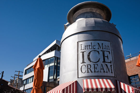  Jim Johnson of Johnson Nathan Strohe likes the Little Man Ice Cream milk can.