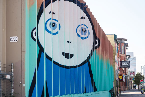 Upper Larimer is a gallery of street art. 