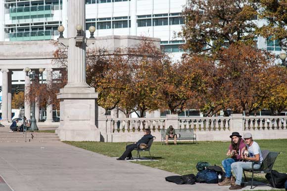 Civic Center Park activity depends largely on when you visit. 