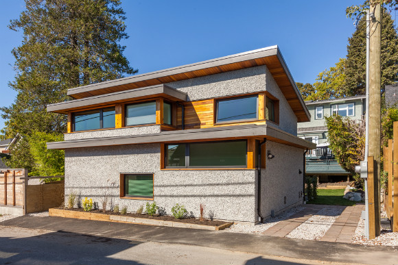 One of Lanefab's slick laneway homes in Vancouver. 