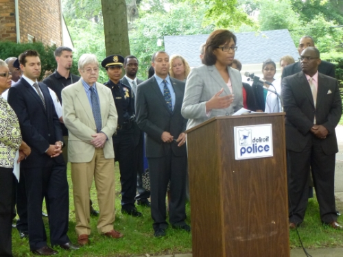 Tahirih Ziegler of Detroit LISC in Grandmont Rosedale.