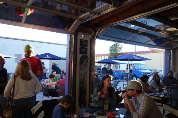 The taproom and beer garden have room for 200 customers.