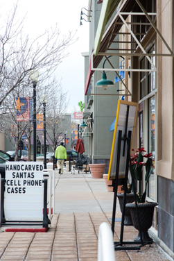 Lowry Town Center has a mix of shops and restaurants.