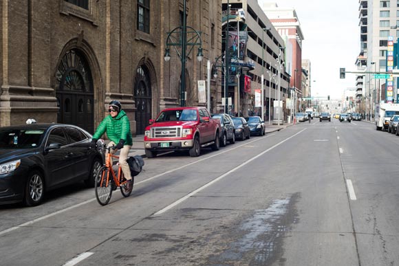 Streetscaping on 14th Street planted 170 trees and made space for a bike lane.   