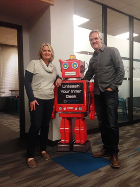 Silicon STEM Academy co-founders John and Kelly Scarborough.