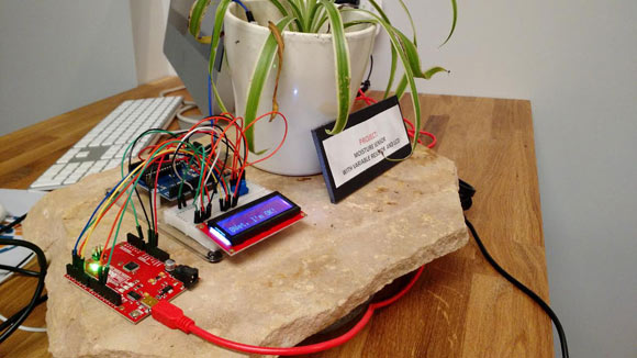 The Saturday Hack Club's plant project detects moisture levels.