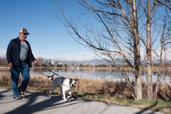 Berkeley Lake Park brings lots of visitors out for walks. 