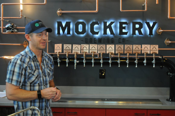 Justin Burnsed is head brewer at Mockery Brewing.