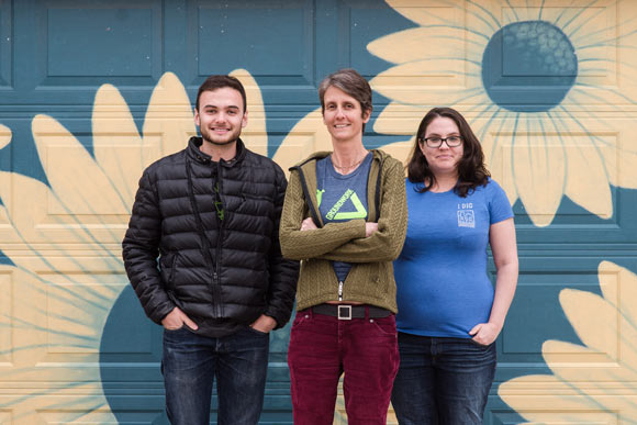 Groundwork Denver's Wendy Hawthorne, center, helped build the partnerships for Fresh Food Connect.