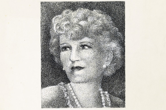 A protrait of Helen Bonfils by Herndon Davis.