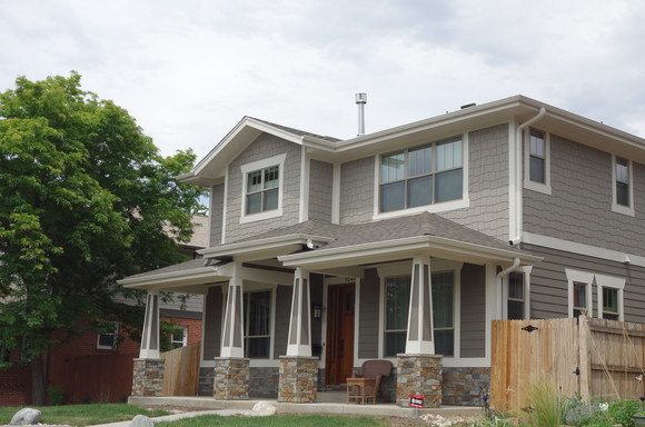 The home at 1644 S. Lafayette St. is a traditional Craftsman.