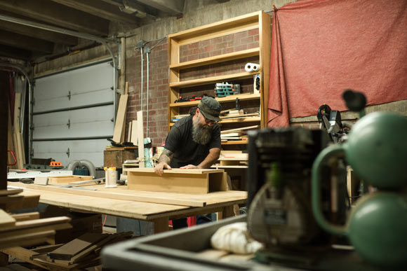 Processus co-founder, Christopher R. Perez, at work.