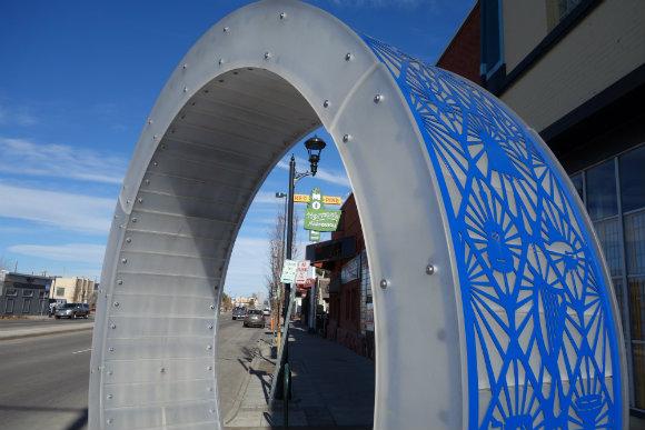 The stretch features three public artworks by Joe O'Connell and Blessing Hancock.