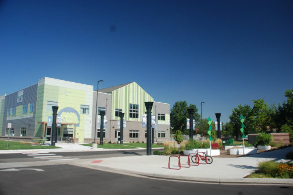 Roots Elementary is on Urban Land Conservancy's land trust at Holly Square.