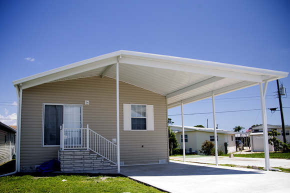 Trailer Estates manufactured home. 