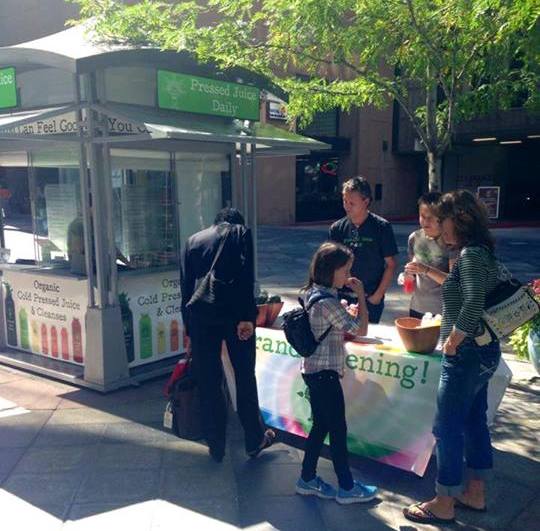 A vendor on the 16th Street Mall.