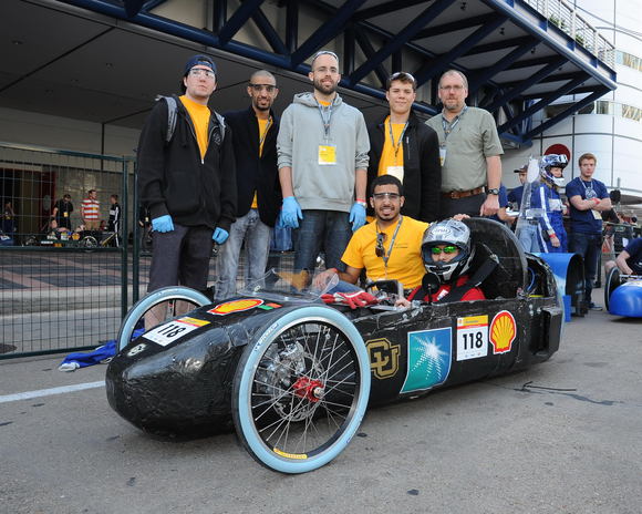 CU Denver's triumphant Eco-marathon team.