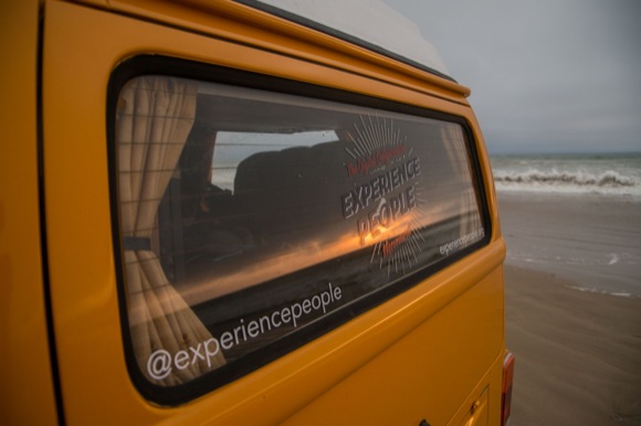 The Experience People van spreads the message.