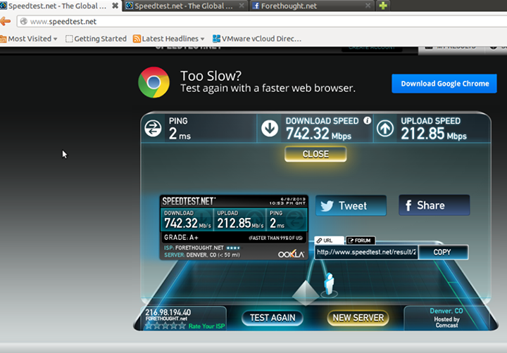 comcast business internet speed test