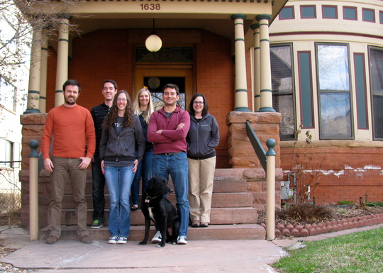 Ombud's team in front of the new HQ.