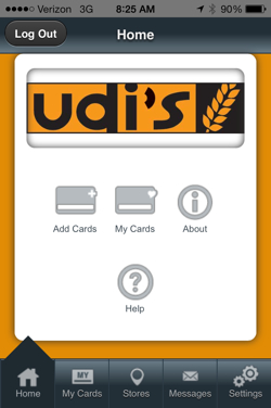 A screenshot of the new Udi's app by Mocapay.